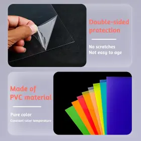 New Product 744173461458 8 Pcs Color Correction Gel Light Filter Photography Lighting Gels Sheet For Pho #3