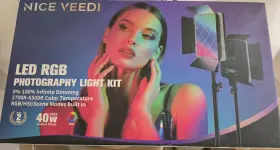 Nv-rgb152p Nice Veedi Led Rgb Photography Light Kit Item