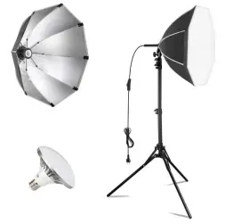 Nv-sl181p Nice Veedi 20 Inch Softbox Lighting Led Kit New In Open Box
