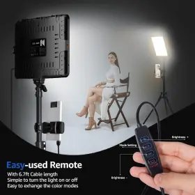 Niceveedi 629722479262 2-pack Led Video Light Kit Studio 2800-6500k Dimmable #2