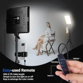 Niceveedi 748253397729 2-pack Led Video Light Kit Studio 2800-6500k Dimmable Photo #2