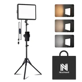 Nv-1pl12 Niceveedi 1-pack Photography Lighting Kit 2800-6500k Bi-color Led Video Light Dim