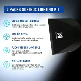 Nv-2psl16 Niceveedi Softbox Lighting Kit 2-pack 16ftft X Photography Lighti #3