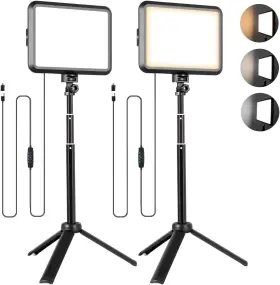 Nv-8intplt Niceveedi 2-pack Led Photo/video Light Kit Studio 2800-6500k Dimmable