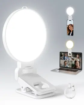 Nv-fl3w3 Niceveedi 3 Color Soft Selfie Light Phone With Clip Portable Edge-lit Ring