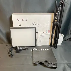 Nv-l121p Niceveedi Black Adjustable Brightness 1700lm Video Light Kit