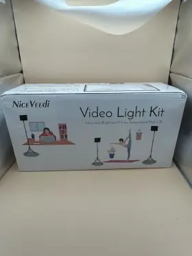 Nv-l12mp Niceveedi Video Light Kit Nice Veedi Led Lights Adjustable Brightness