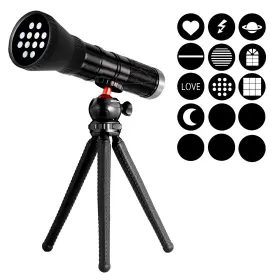 Nv-sdm10 Niceveedi 4-color Handheld Photography Lighting Kit With 15 Gobo Filters And Tripod 6000