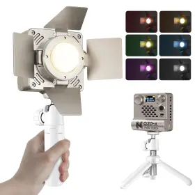 Q20-a Niceveedi 20w Led Video Light With Tripod 2700k-6500k Portable Photography Lighting Ki