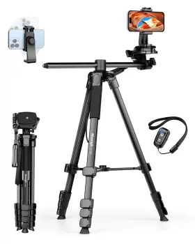 Ct190 Nineigh 762949899953 75 Inch Phone Tripod Stand Overhead For Iphone With Remote Portable Hori