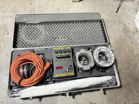 D1500 Novatron W Three Heads Lights Stands Umbrellas Case