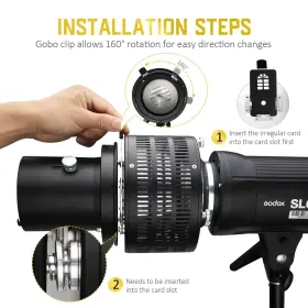 Flz-007 Nulbofu Bowens Mount Spotlight Conical Optical Snoot Kit Photography Studio Lighting #2