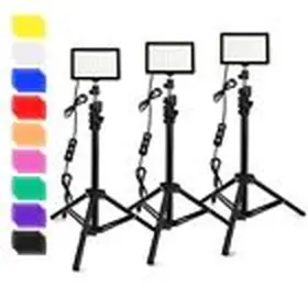 Obeamiu 313052882853 3 Packs 70 Led Video With Adjustable Tripod Stand/color Filters Light #2