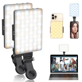 Olrpt 702401619514 Selfie Light With Front And Back Clip 2 Pack 60 Led Portable Wit