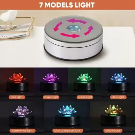 Kb115 Onepec Rotating Led Base With 7 Lights 9 Modes Rotation Lighted Bases Light For #2