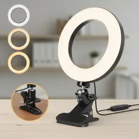 Ontu1997m6 Onetify 2-in-1 Led Ring Light Stand Clipon