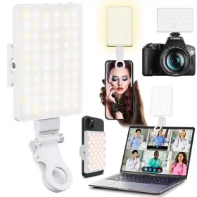 Orsoirgifon 782765724659 60 Led Portable Selfie Light Video Conference Lighting With Clip And Pure White