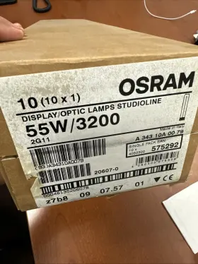 20607 Osram Display/optic Cfl Bulb Studioline 55w/3200k 2g 11 - Pack Of 10 Bulbs
