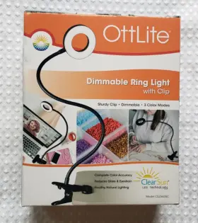Csj36g5c Ottlite Dimmable Ring Light With Clip Model