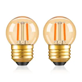 Mp-g40g Padmo Ludaz G40 Led Low Watt Light Bulbs Warm Glow E26 Amber 1w 10 Bulb Lu