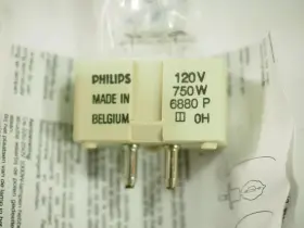 Gx9.5 Philips 6880p 750w 120v Studio Lamp Belgium Nos #3