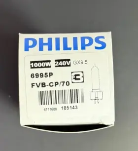 Gx9.5 Philips 6995p Halogen Bulb 1000w 240v Lamp Fvb-cp/70