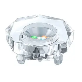 Zb089-m Philosophers Arts And Crafts Crystal Led Light Base For 3d Display Lighted Up Pedestal Glass Octagon #2