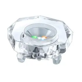 Zb089-m Philosophers Arts And Crafts Crystal Led Light Base For 3d Display Lighted Up Pedestal Glass Octagon