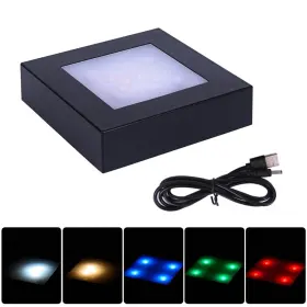 Phosok 788414616597 Led Multimodal Multicolor Light Stand Base Black - Square Display For 3d #2