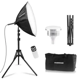 Bjsftbxkt-1 Pioenimage Softbox Lighting Kit Photography Set With 21.6in X O