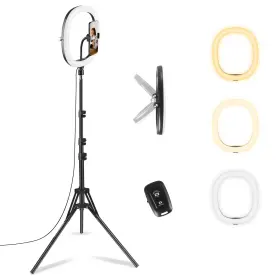 Rltsd0a Pioenimage 12 Inch Selfie Ring Light With 59 Tripod Stand And Phone Holder Dimmable Led Ci