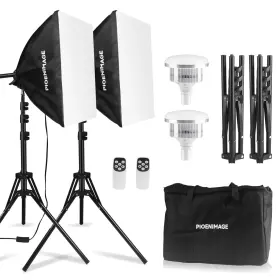Sftbxkt-s-2 Pioenimage Softbox Lighting Kit Soft Box Photography Set With 17x17in