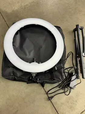 3000-58 Pixel Ring Light 19 Inch Bi-color Lcd Display With Stand 55w