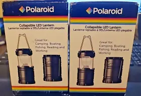 Polaroid 645340310435 Lot Of 2 Collapsibile Led Lanterns