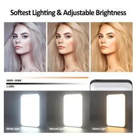 Prinomor 618202436888 Selfie Light For With 3 Modes/3 Brightness Level 3000-6500k #2