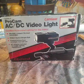 8408ejp Pro Camgear Procam Ac/dc Video Light 8408 Cordless Halogen Camcorder Read
