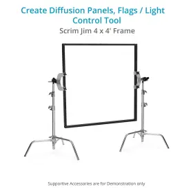 Proaim 650311061810 Framax Scrim Jim Frame 4 X 4ft For Photographers And Filmmakers. Lighti #2