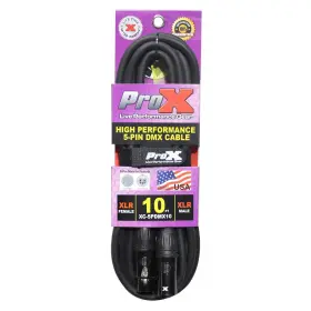 Prxxc5pdmx10 Prox Xc-5pdmx10 10ft 5-pin Dmx Xlr5-m To Xlr5-f High Performance Cable