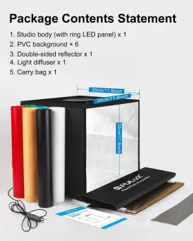 Puluz 311361937190 Light Box Photography Kit 12 Inch X12 Portable Photo Studio Shooting Tent Cri #3