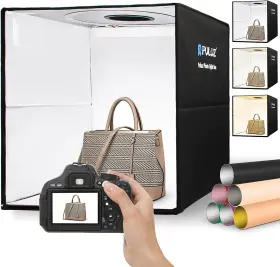 Puluz 313099949953 Portable Photo Studio Light Box 16 Inch X16 Professional Dimmable Shooting Te