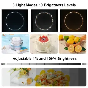 Puluz 778112063069 30cm Ring Light Photo Studio Box Adjustable Portable Photography Shoot #3