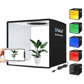 Eys2427787118974rs Puluz Portable Photo Studio Light Box Folding Dimmable Shooting Tent Kit E7m9