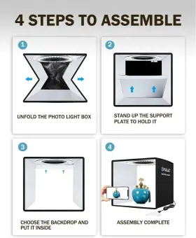 Gls3535555586904us Puluz Led Photo Studio Light Box Portable Folding Photography Shooting Tent Kit #2