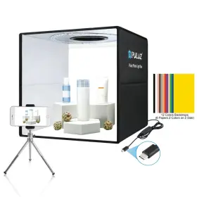Gz44pu Puluz Caja De Luz Plegable Con Anillo Led Y Doce Fondos Colores Lujo