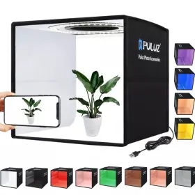 Kxh9605090635484bx Puluz Led Photo Studio Light Box Portable Folding Photography Shooting Tent J1k4