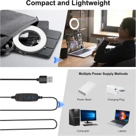 Pu378 Puluz 6.2 Inch Dimmable Usb Led Ring Live Fill Light #3
