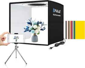 Pu5025b-fba Puluz Mini Photo Studio Light Box Shooting Tent Kit Portable Folding Pho
