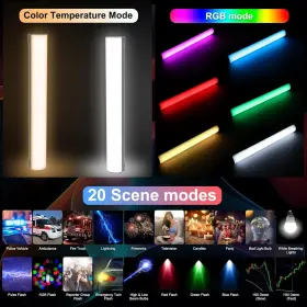 Sau4974805209481dl Puluz 11.8 Inch Rgb Full Color Photography Light Stick Holdable Magnetic Led #3