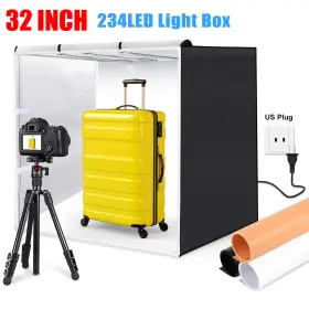 Se-lt-6485 Puluz 32 Inch Led Photo Studio Light Box Portable Folding Photography Shooting Tent Kit Us