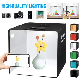 Swd1317320476653te Puluz 12 Inch Led Photo Studio Light Box Portable Folding Photography Shooting Tent Kit #2